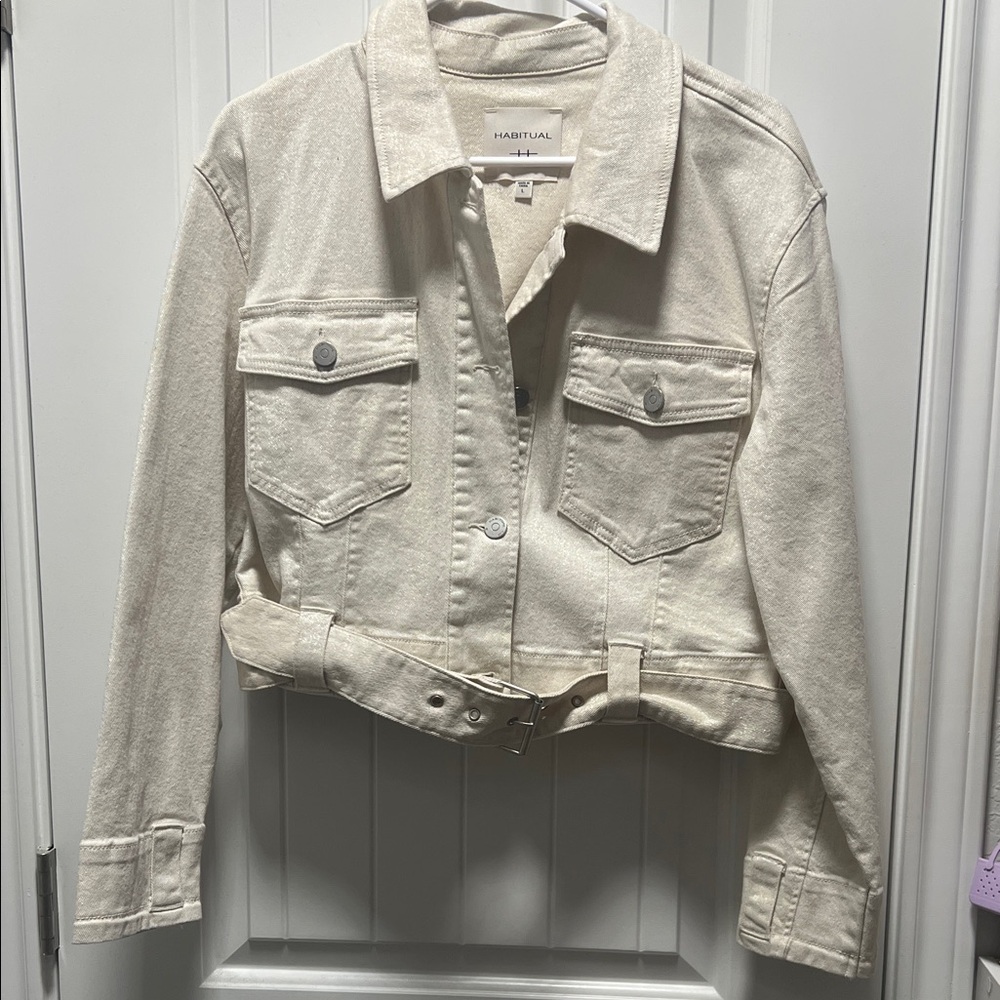 Habitual Off-White Women's Jean Jacket